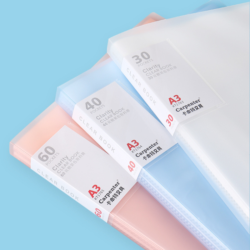 A3 Long Clear Book Organize Paper Looseleaf Folder For Students Store