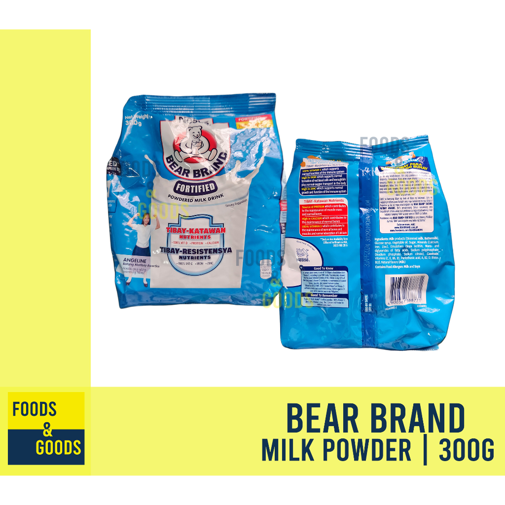 Bear Brand Fortified Powdered Milk Drink 300g Shopee Philippines