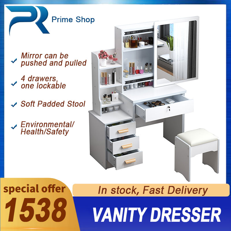 Modern European Style Vanity Dresser Multifunctional MakeUp Vanity