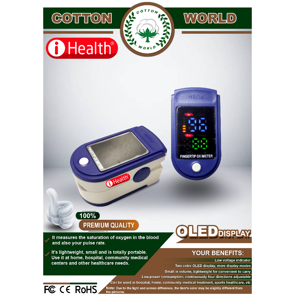 Ihealth Oximeter (Battery Included) Shopee Philippines