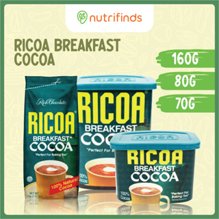 Ricoa Breakfast Cocoa, 80g, Powdered Milk