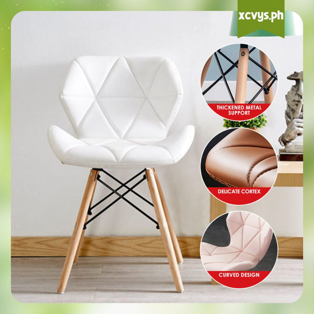 Nordic Chair Office Chair Living Room Chair Dining Chair PU Study Chair Coffee Chair Home Chair