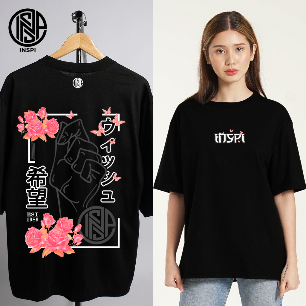 INSPI Floral Street Oversized Shirt for Men & Women Boxy Fit Graphic ...