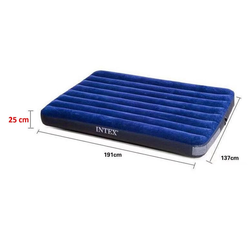 Intex Inflatable Air Bed Mattress Thick Outdoor Sleeping Bed Shopee