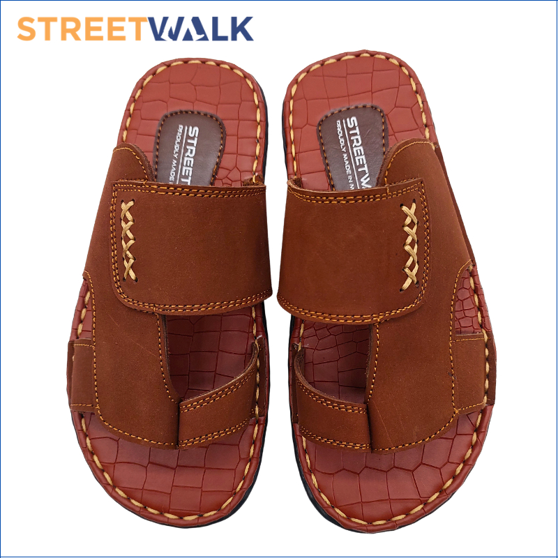 StreetWalk Marikina Made Slip On Leather Sandals for Men Balat and Tahi ...