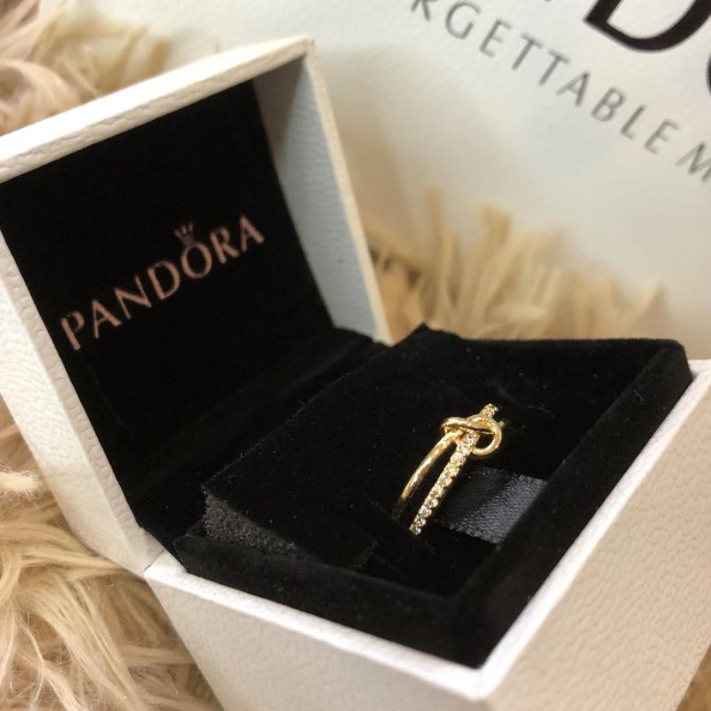 Knot promise ring pandora hot sale