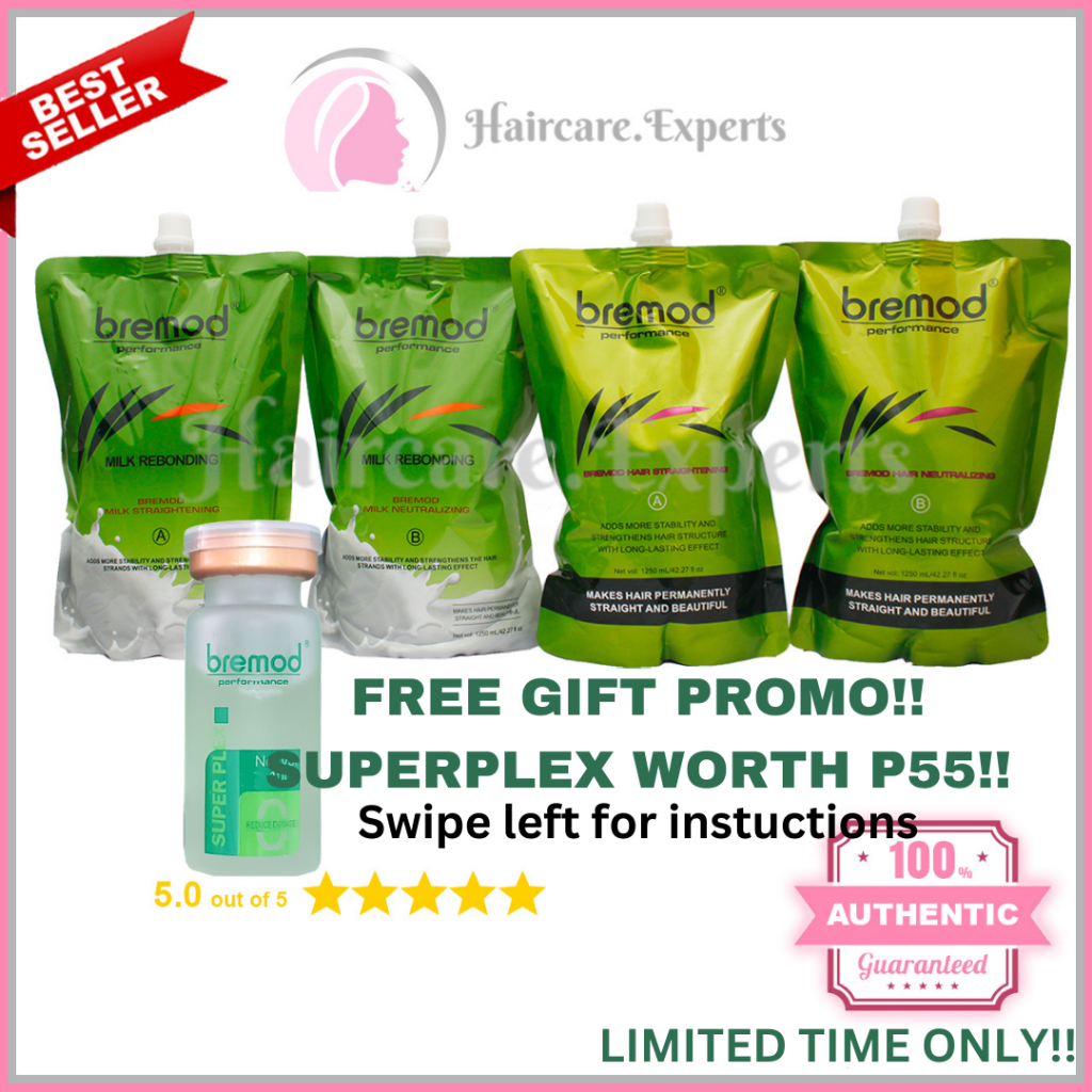 FREE GIFTS! Bremod Classic & Milk Rebonding Hair Straightening Rebond
