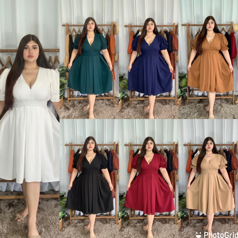 PLUS SIZE FRANCHESKA DRESS Shopee Philippines