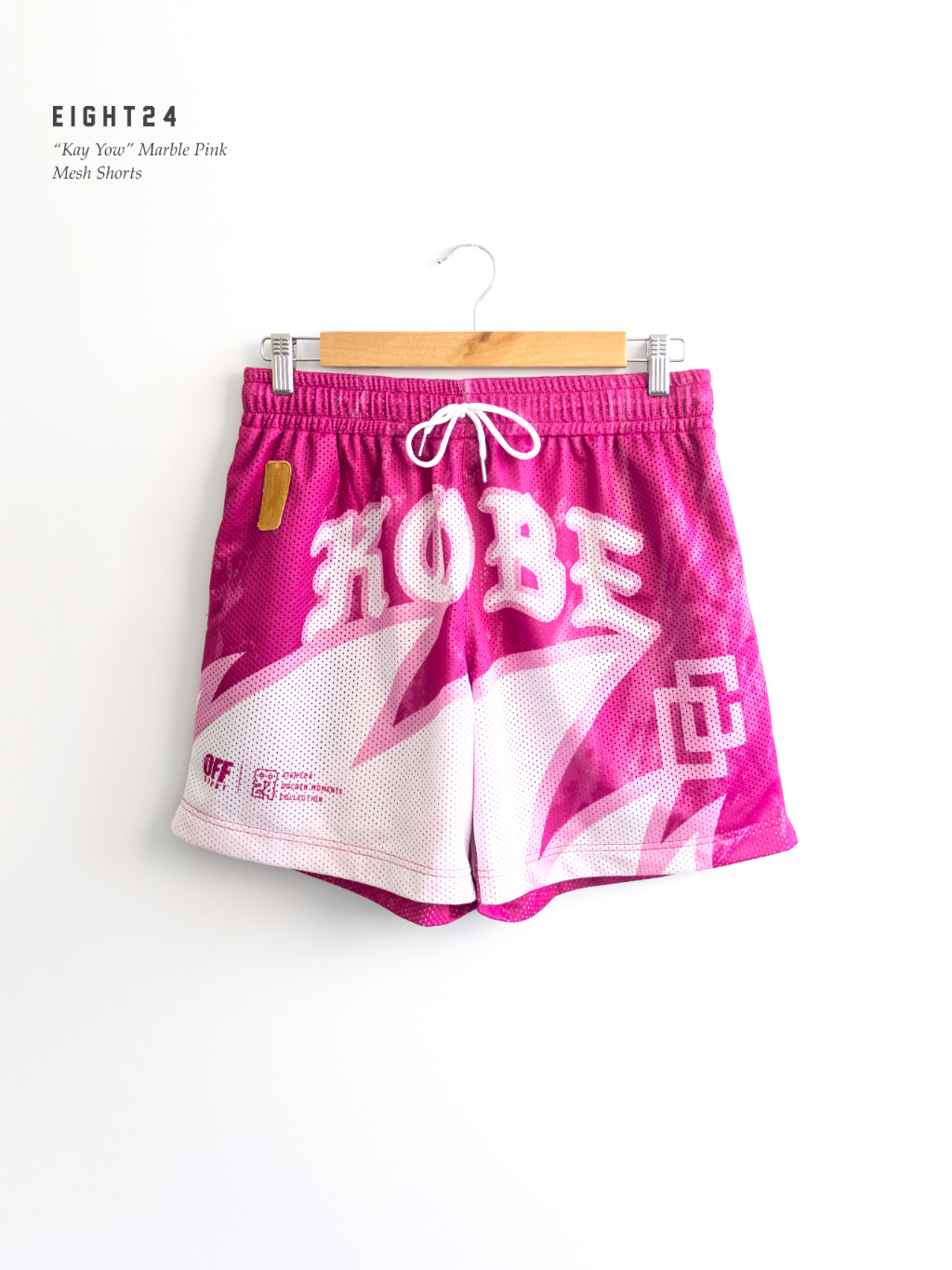 OFFCOURT GOLDEN MOMENTS - KAY YOW MARBLE PINK MESH SHORTS | Shopee ...