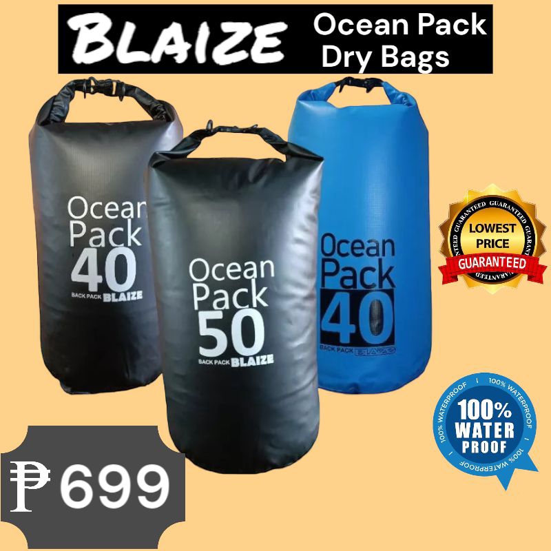 OCEAN PACK 40L and 50L DRYBAGS WATERPROOF Shopee Philippines