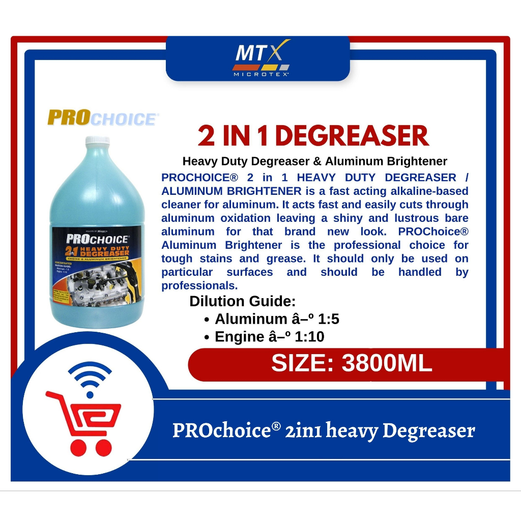 Microtex MTX Prochoice 2 in 1 Heavy Duty Engine Degreaser and Aluminum ...