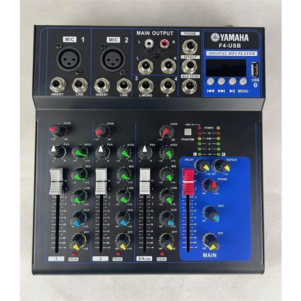 MIXER F4-USB 4 Channel Mixer W/Bluetooth Sound Mixer | Shopee Philippines