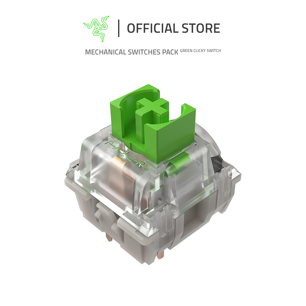 Razer Mechanical Switches Pack Green Clicky Switch World Packaging ...