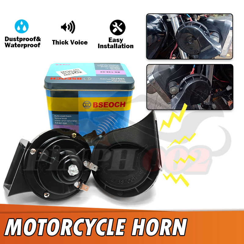 12V Loud 115dB Motorcycle Scooter Horn For Honda Suzuki Yamaha Kawasaki Ducati E - Foto 10