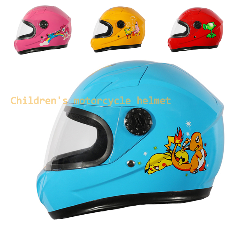 Kids Motorcycle Helmets Full Face Children's Motor Helmet Single Visor