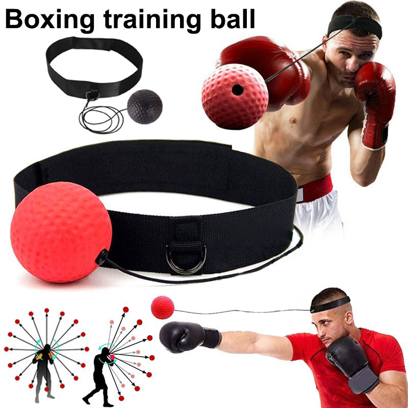 Boxing Reflex Ball Head Band Fighting Speed Training Punch Ball Muay ...