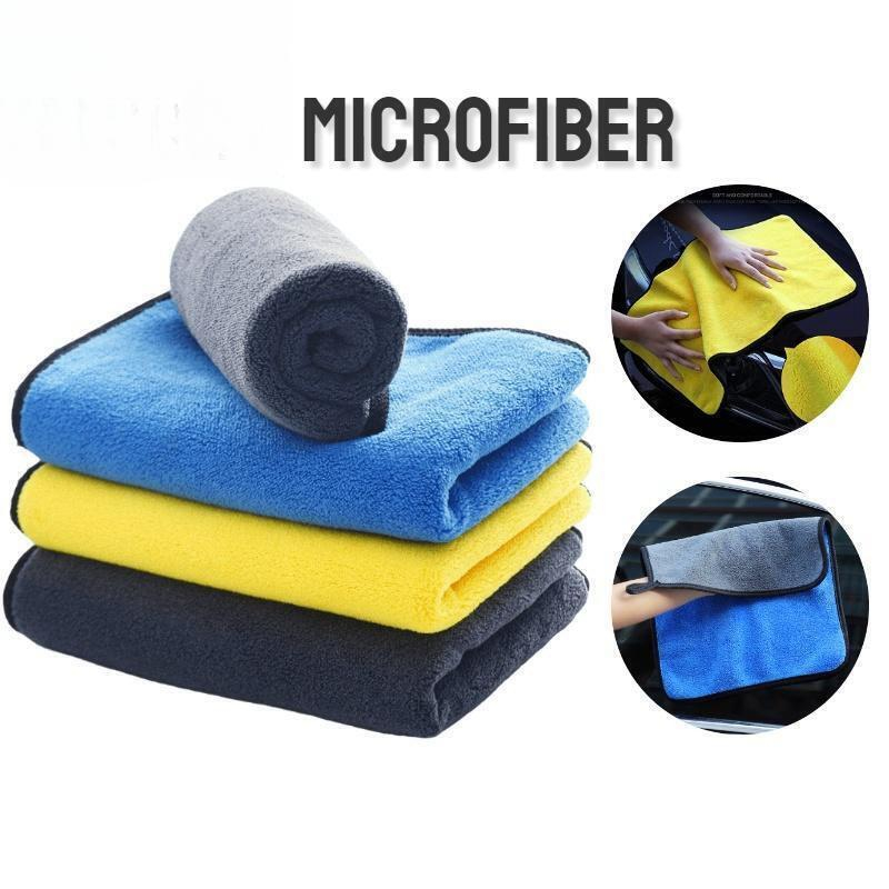 Car microfiber towel thick motorcycle cleaning super absorbent fiber ...