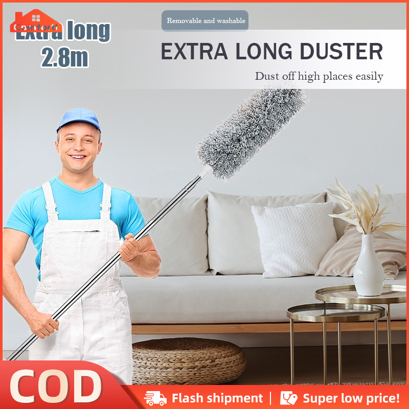 280cm Microfiber feather duster for car dust cleaner With Bendable Head