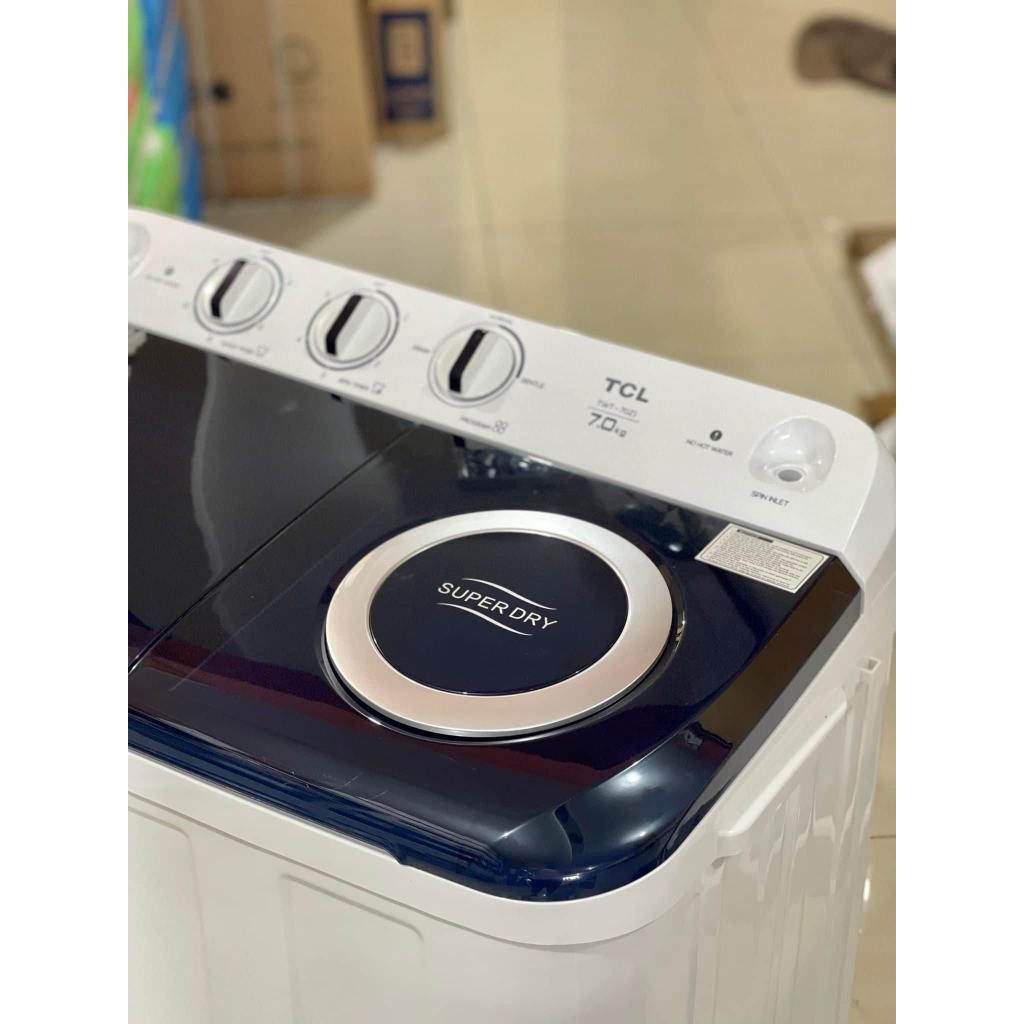 TCL Twin Tub Washing Machine 7kg Super Dry MODEL: TWT-70Z1 | Shopee ...