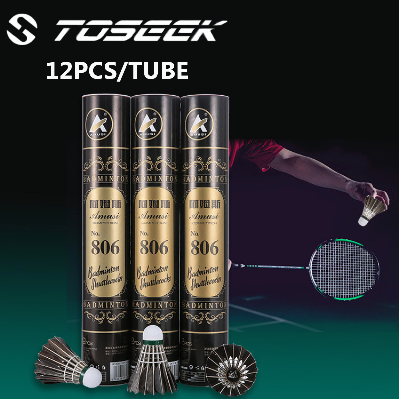 TOSEEK Goose Feather Durable Badminton Shuttlecock Ball For Racket