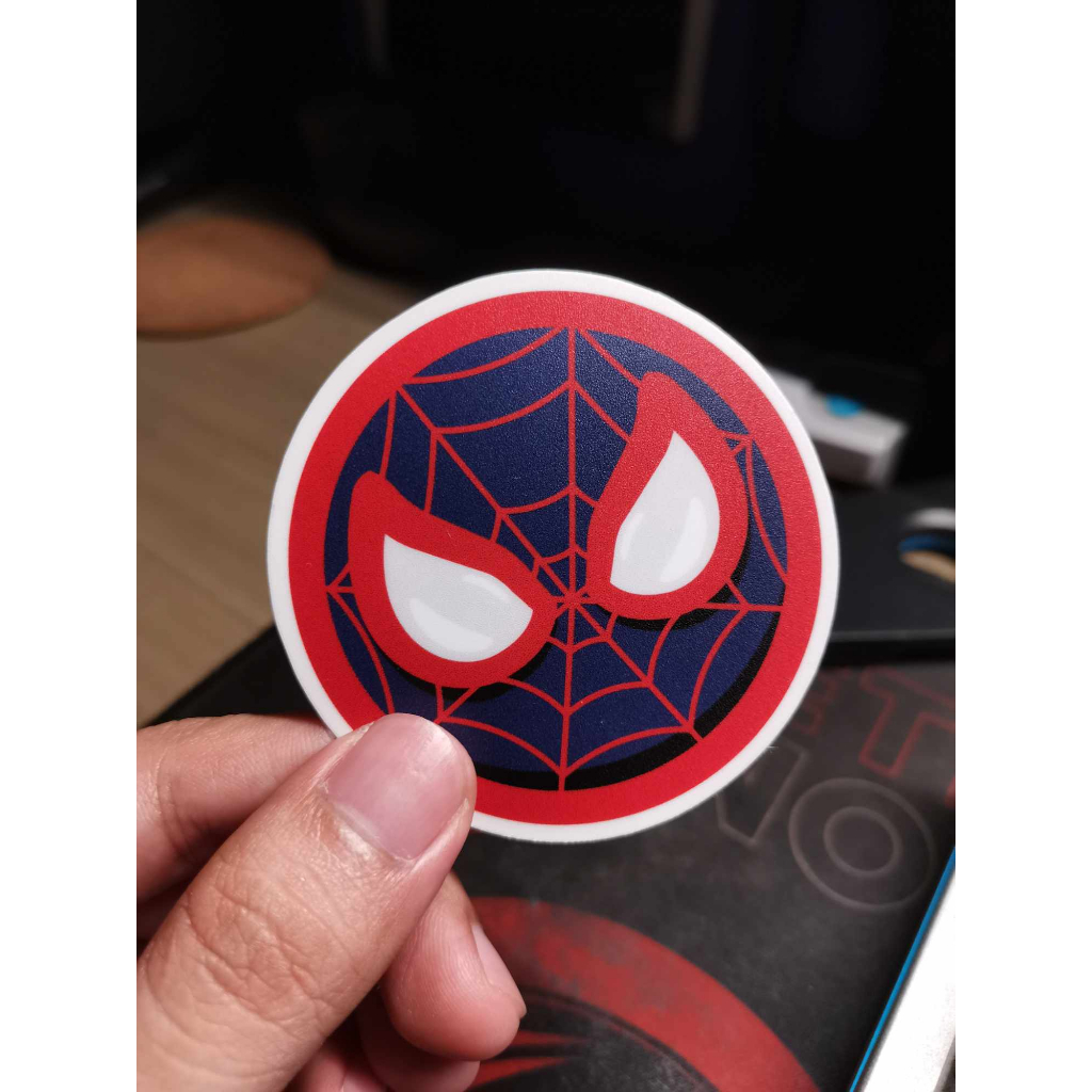 Spiderman Circle Icon - Vinyl - Waterproof sticker | Shopee Philippines