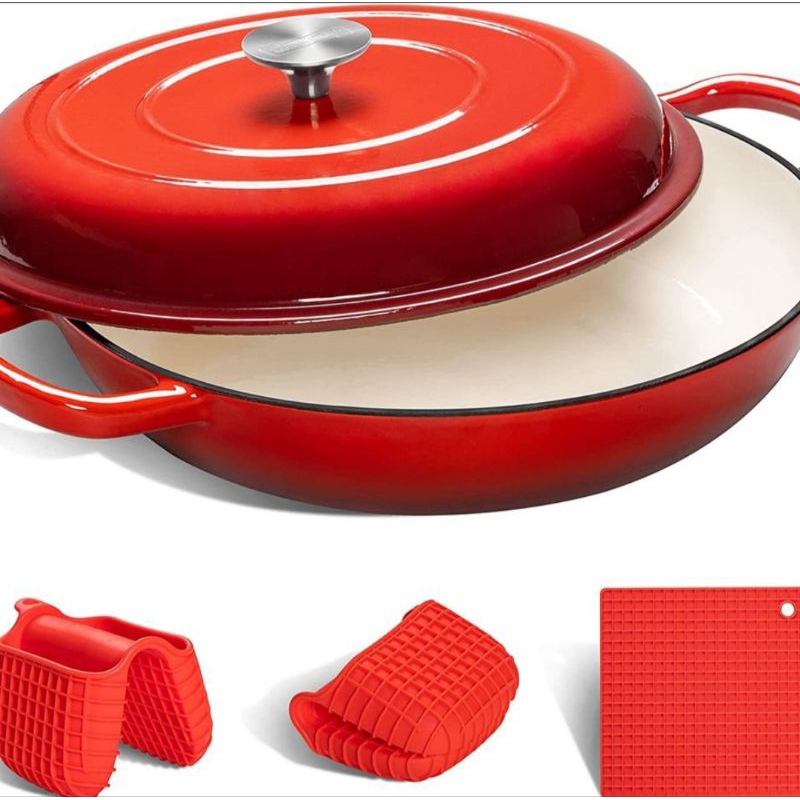 All purpose pot cookware enemeled cast iron(30cm) QUALITY PRODUCT