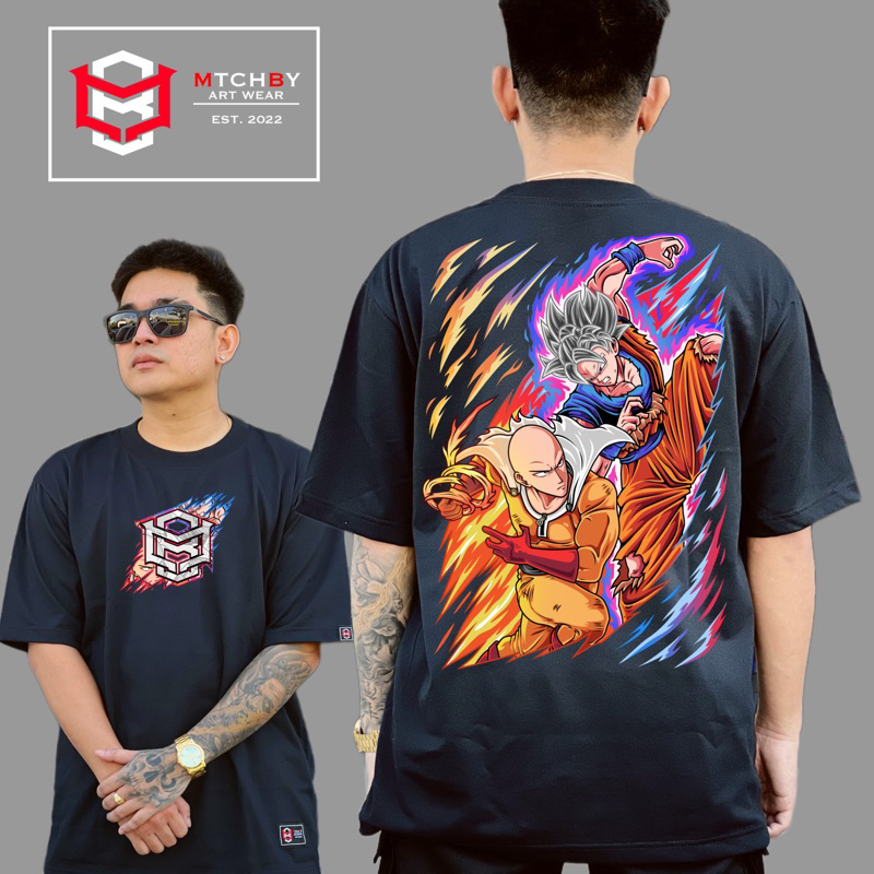 Saitama VS Goku Ultra Instinct | Oversized Tshirt | Shopee Philippines