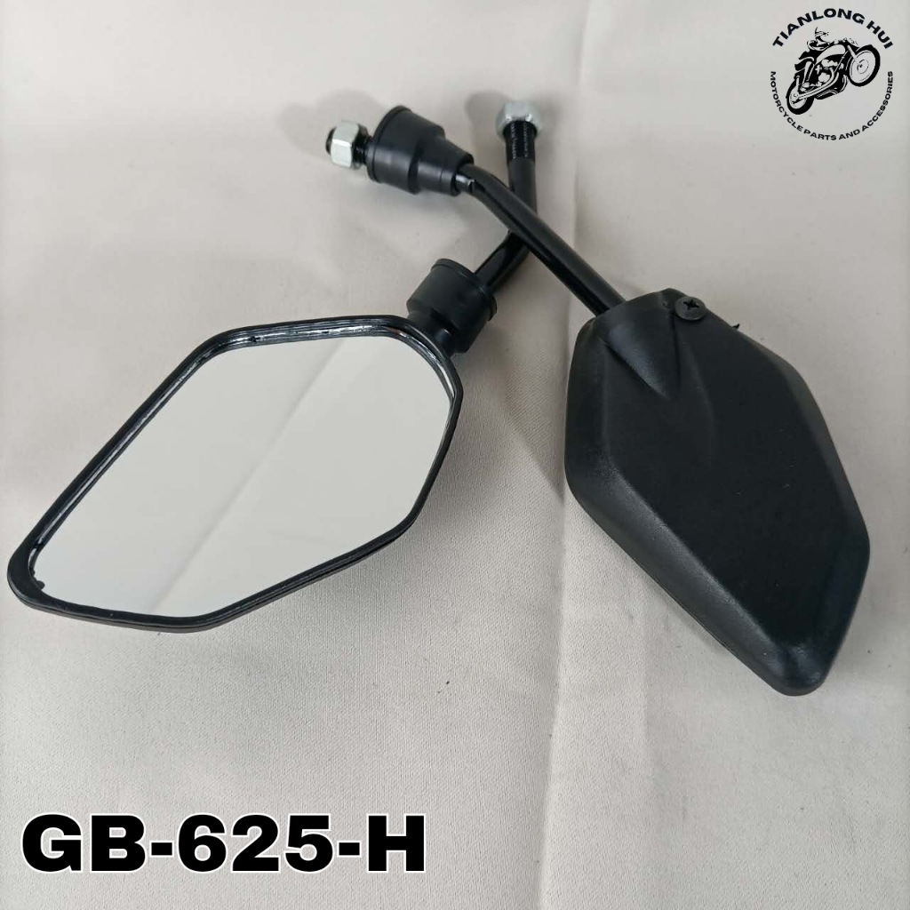 Shark KIng Rearview Mirrors Motorcycle Round Electroplated Side Mirror