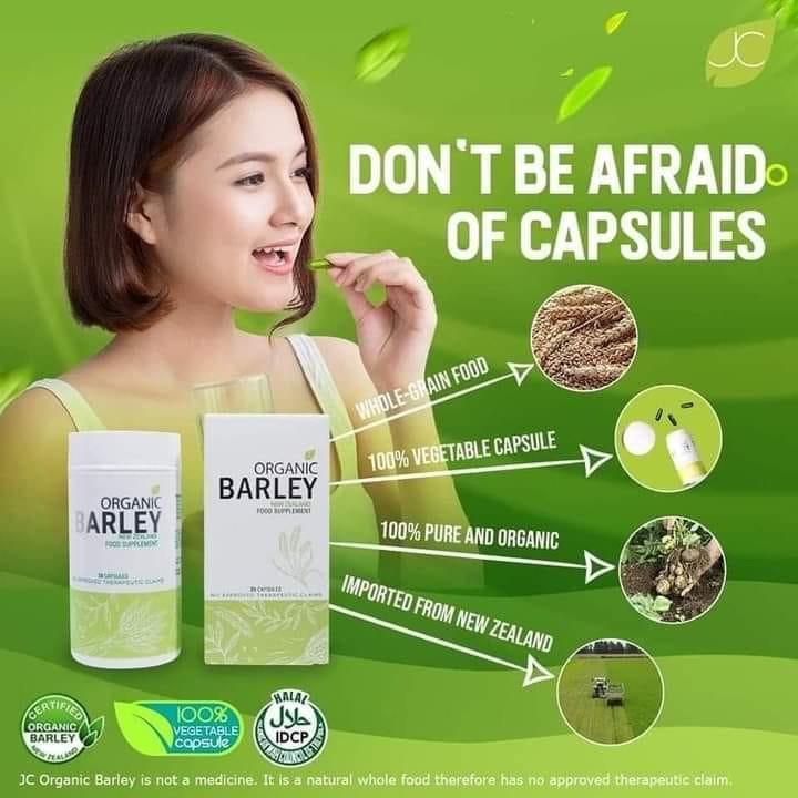 Jc Organic Barley Capsule 500mg 30 Capsules Shopee Philippines 2236