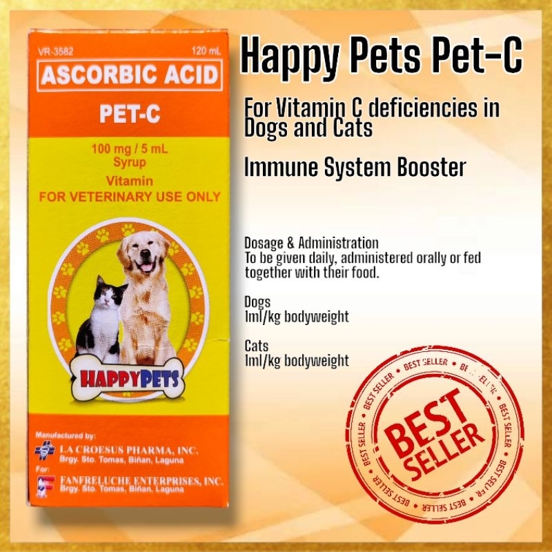 Pet C Vitamin C 120ml and 60ml For Pets Shopee Philippines
