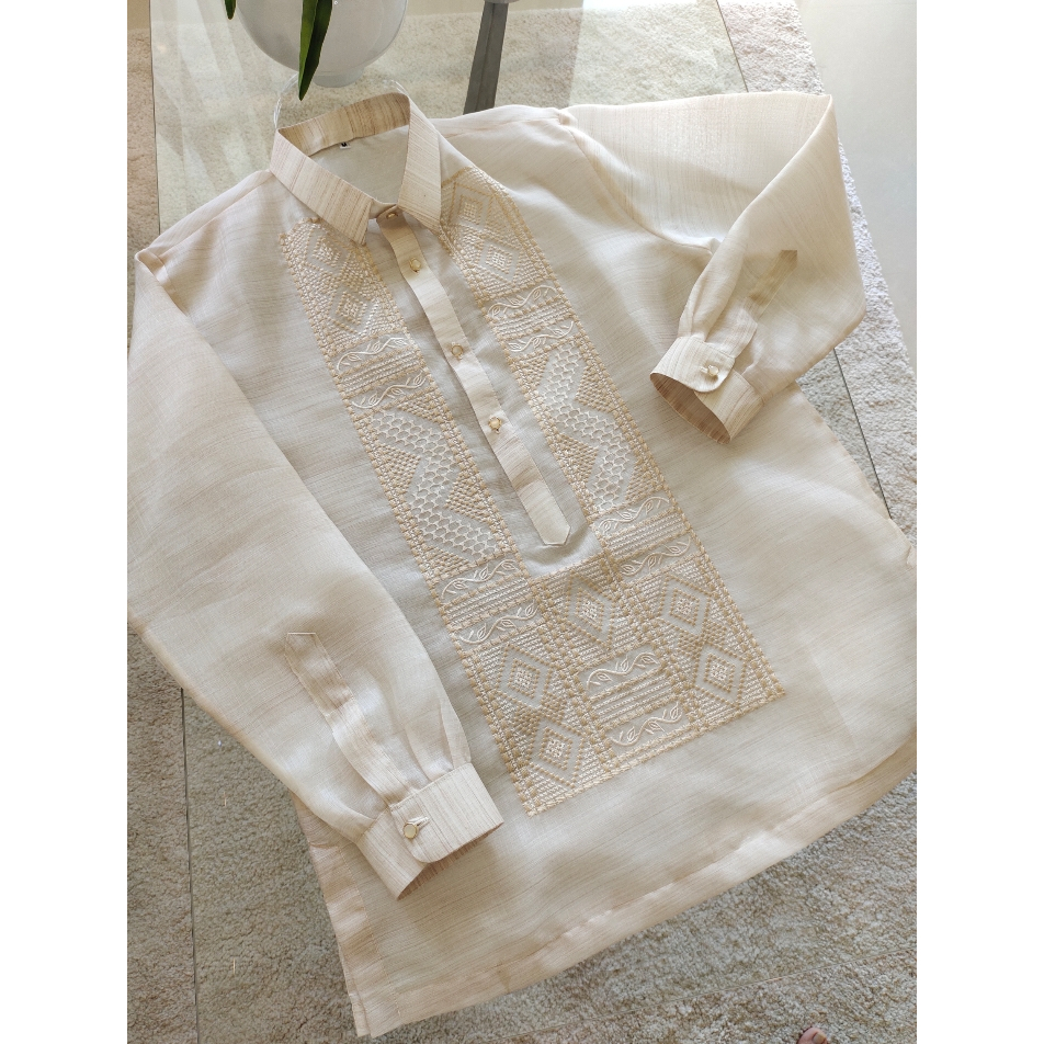 MODERN BARONG TAGALOG FOR MEN HIGH QUALITY COCOON FABRIC CALLADO ...