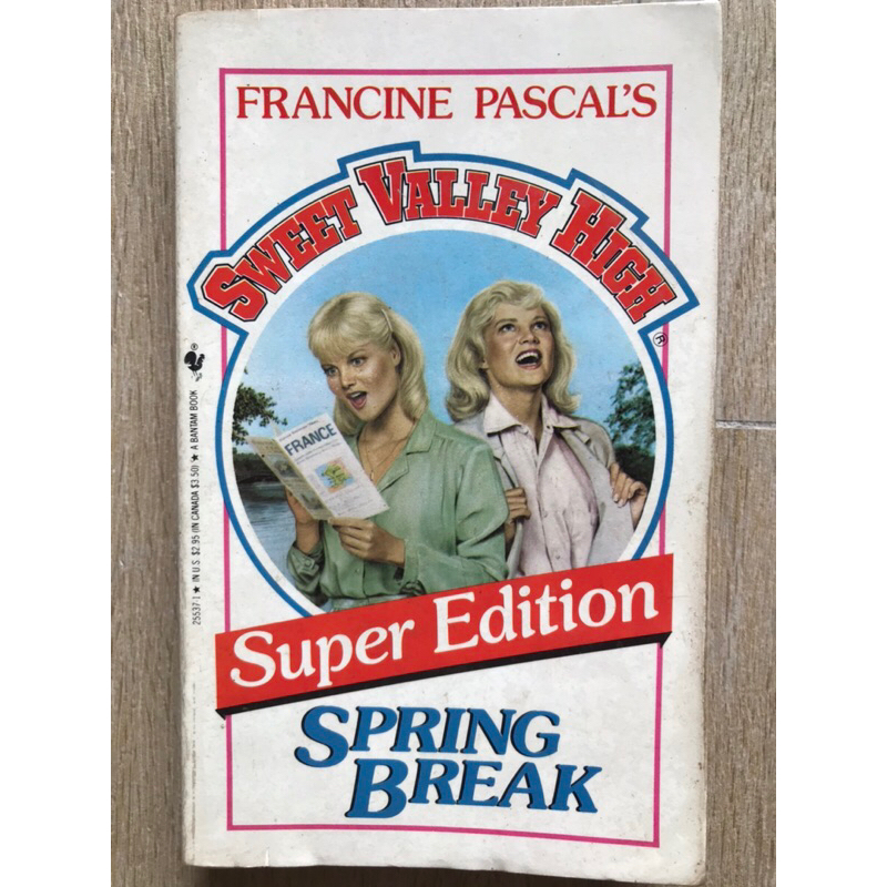 Francine pascal Sweet Valley high, super edition spring break vintage teenage romance book