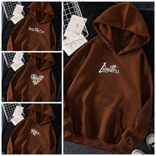 Vintage Y2K Lucky Brand Live in Love Brown Full Zip Hoodie Sweatshirt M