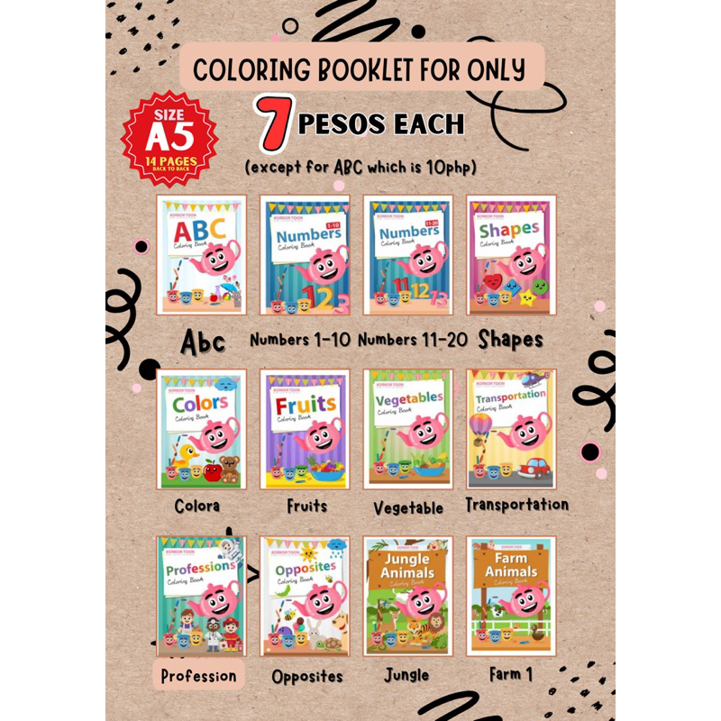 A4 size COLORING BOOK Shopee Philippines