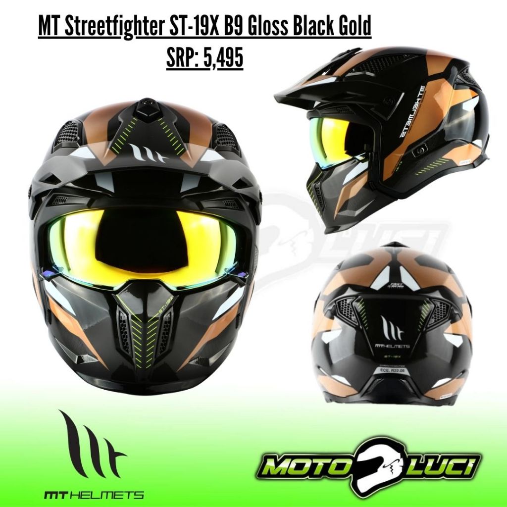 MT Streetfighter Helmet (Free Clear Visor)