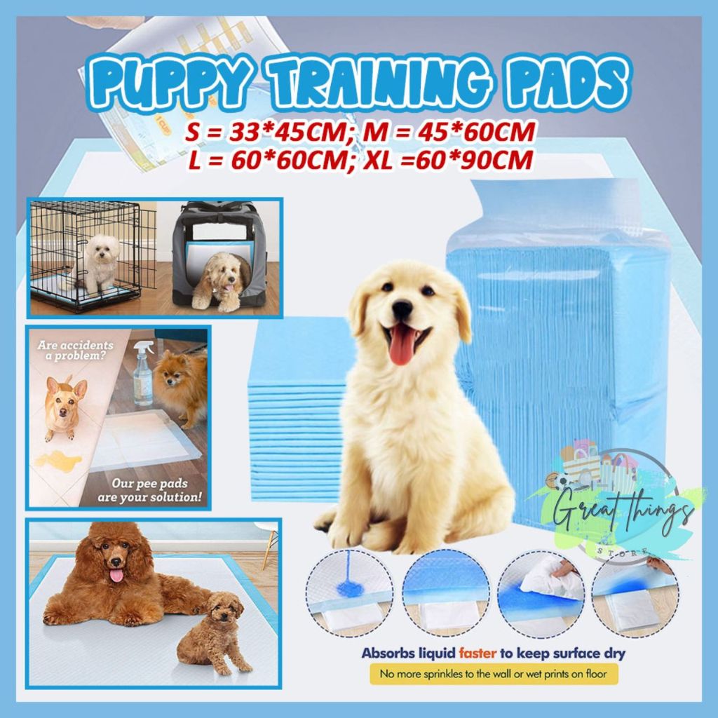 GTS Super Absorbent Puppy Pads for Dogs 10/25/50PCS Large Size