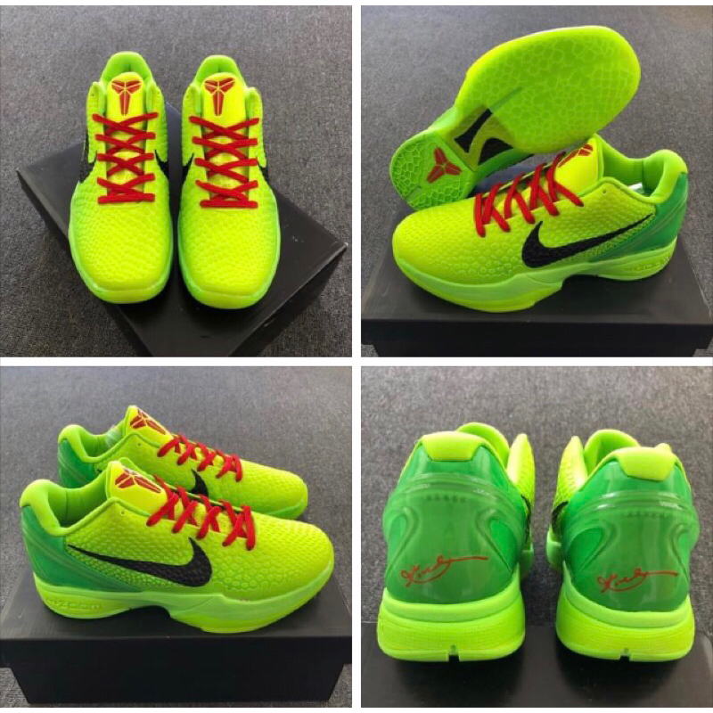 Kobe 6 Protro Grinch Basketball Shoes for Men Shopee Philippines