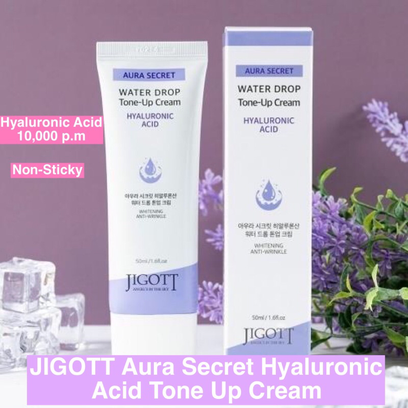 JIGOTT AURA SECRET HYALURONIC ACID WATER DROP TONE UP CREAM - 50ML ...