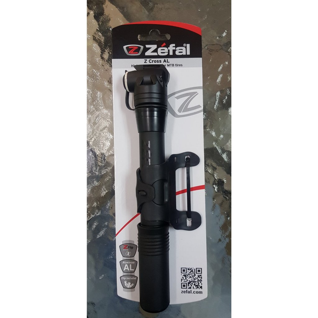 Zefal Pump Zefal Flashlight ZEFAL Z CROSS AL MINI PUMP BLACK