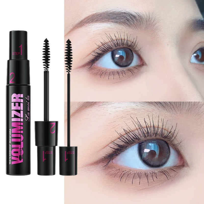 2-in-1 Double Brush Mascara Adjustable Waterproof Not Easy to Smudge ...