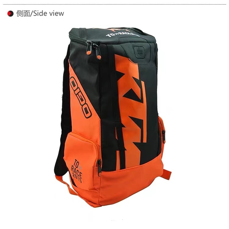 motorcycle outdoor multi-function riding racing backpack black orange ...