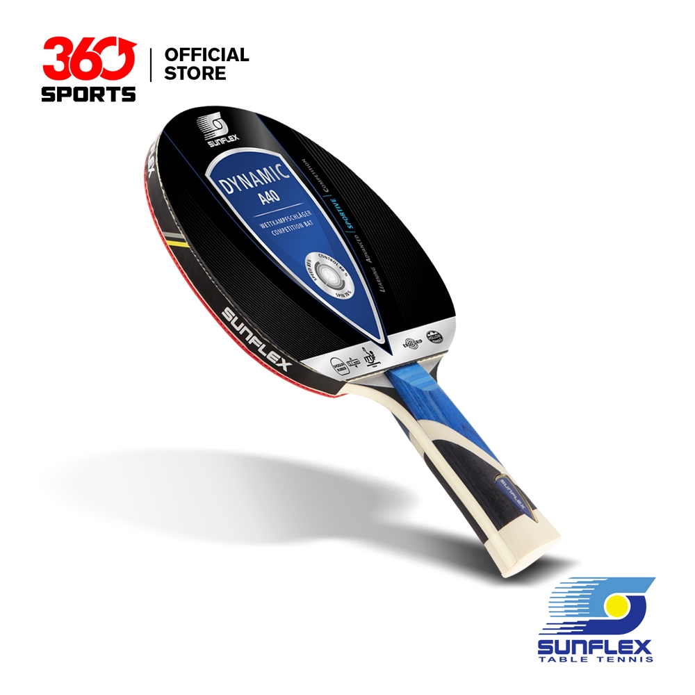 Sunflex Dynamic A40 ITTF Approved Ergo Grip Anatomic Handle Table