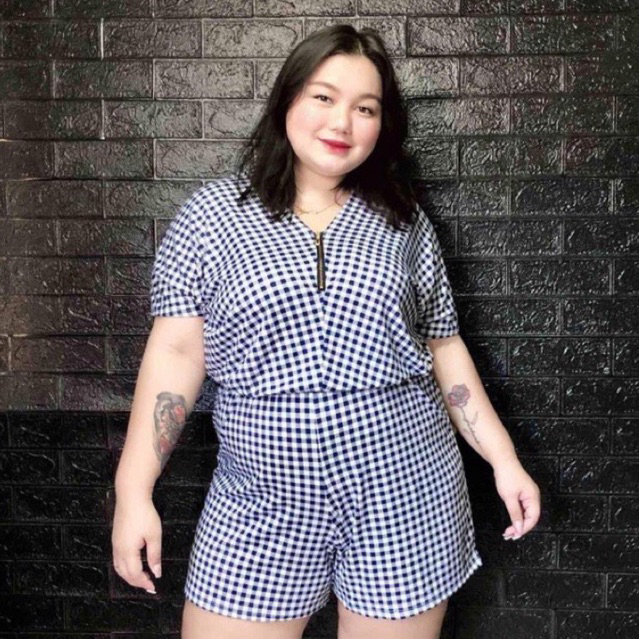 White romper shorts sale plus size