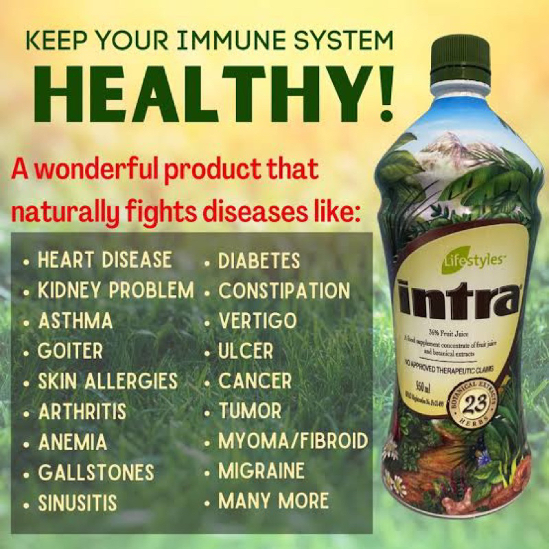MMJZ AUTHENTIC Intra Herbal Fruit Juice Supplements (Fights Diseases