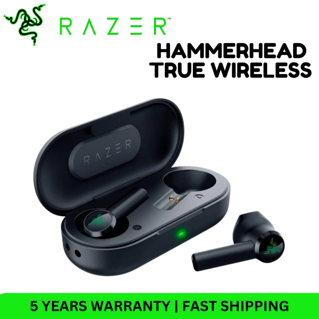 Razer Hammerhead True Wireless Bluetooth Earphones Auto-Pairing Earbuds ...