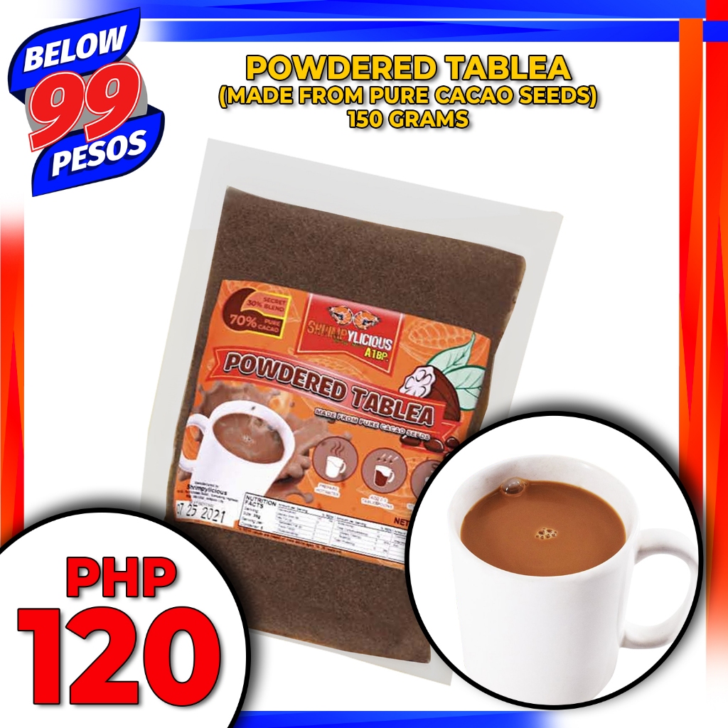 Below99pesos 1 pc Powdered Tablea 150grams (Made from pure cacao seeds ...