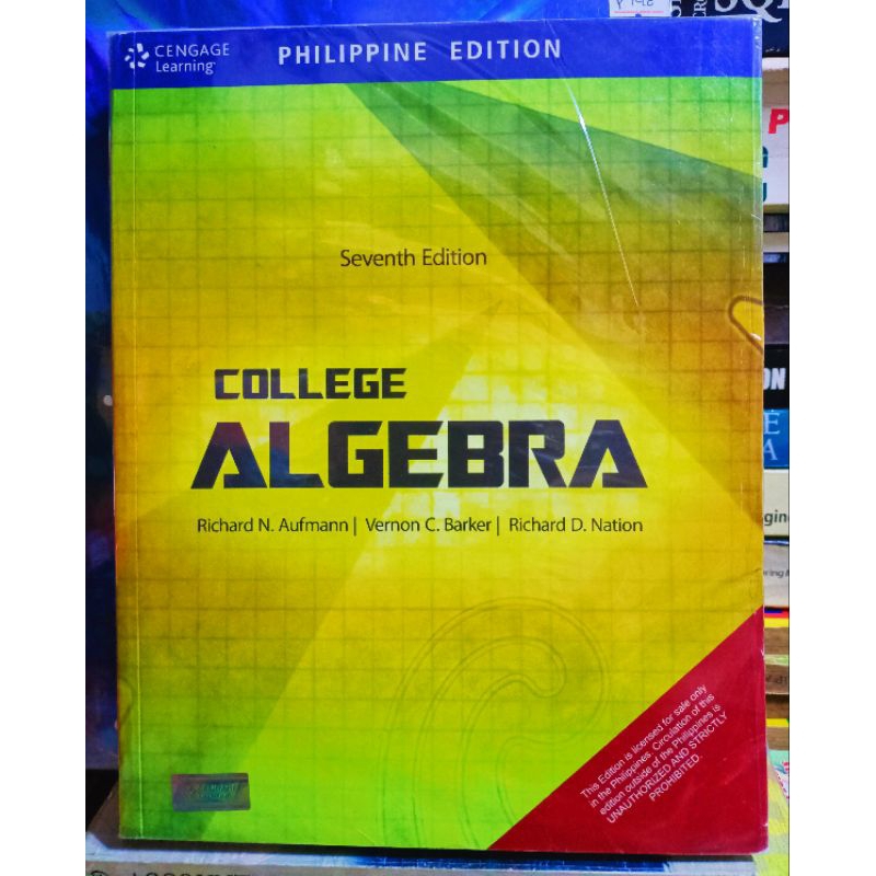 COLLEGE ALGEBRA ( 7TH EDITION ) | Shopee Philippines