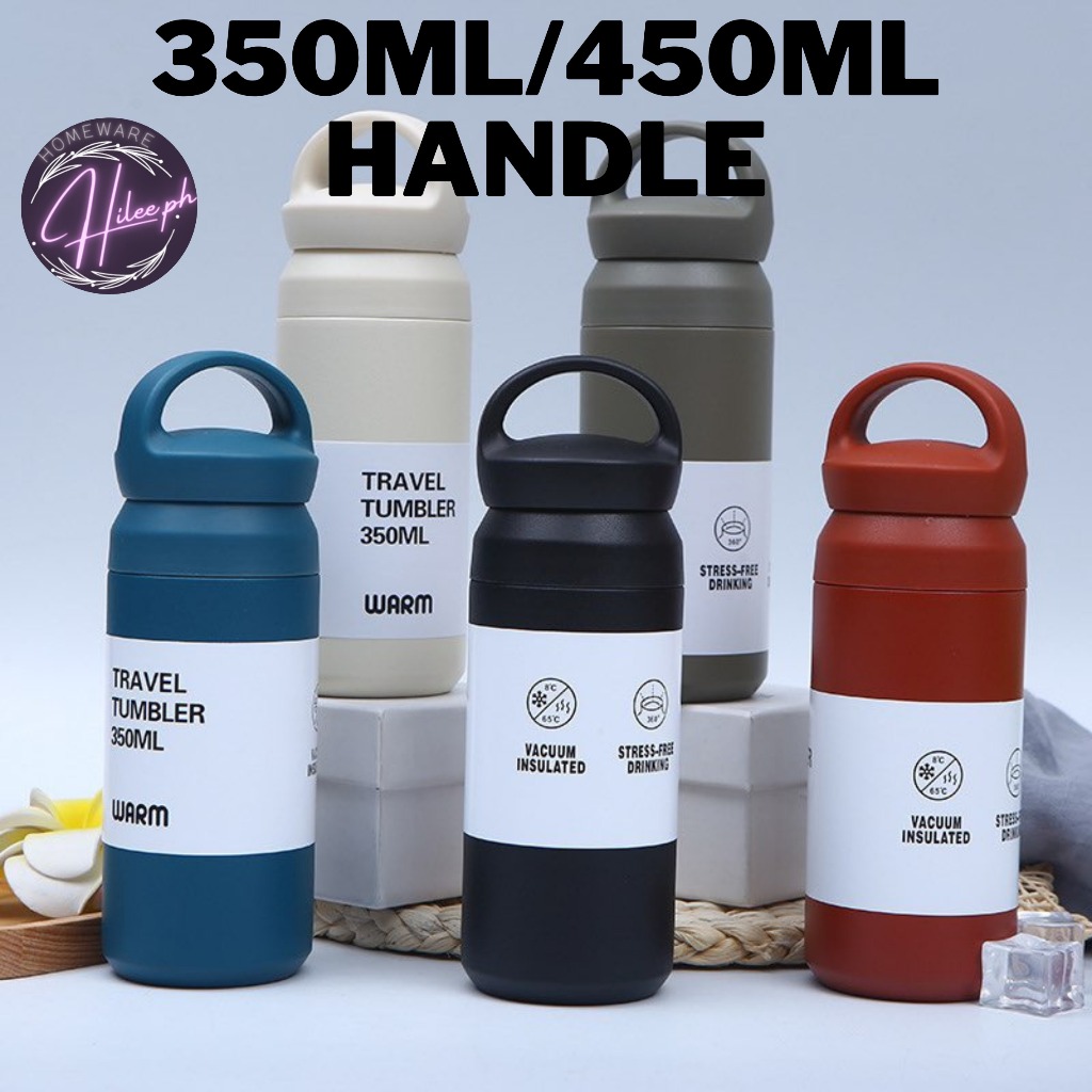 Hilee 350ml/450ml Fashion Thermos Coffee Mug Cup Stainless Steel