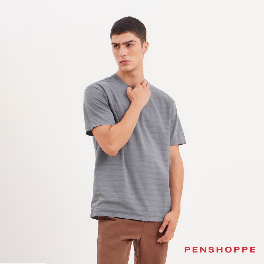 Penshoppe t outlet shirt plain white