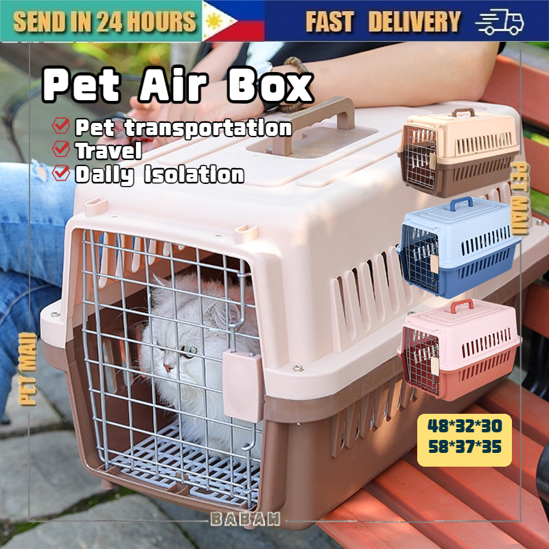 BABAH Pet Travel Cage Portable Outdoor Hard Edge Travel Consignment